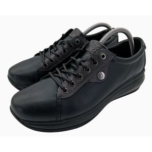 Joya Paris II Shoes Womens Size 9.5 Black Leather Comfort Walking Lace Up